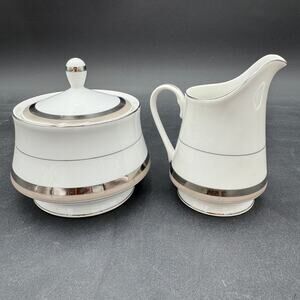 Vintage Sugar and Creamer in Dawn by Premiere Fine China